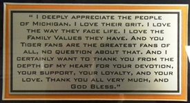 Ernie Harwell's 1990 AL League Pass Framed Display (Pick Up Only)