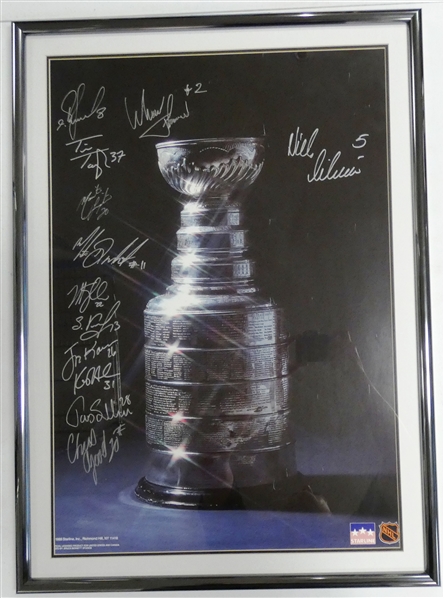 Red Wings 1997 Cup Champions Signed Framed Poster (Pick Up Only)