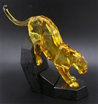Swarovski Crystal Soulmates Lime Green Panther