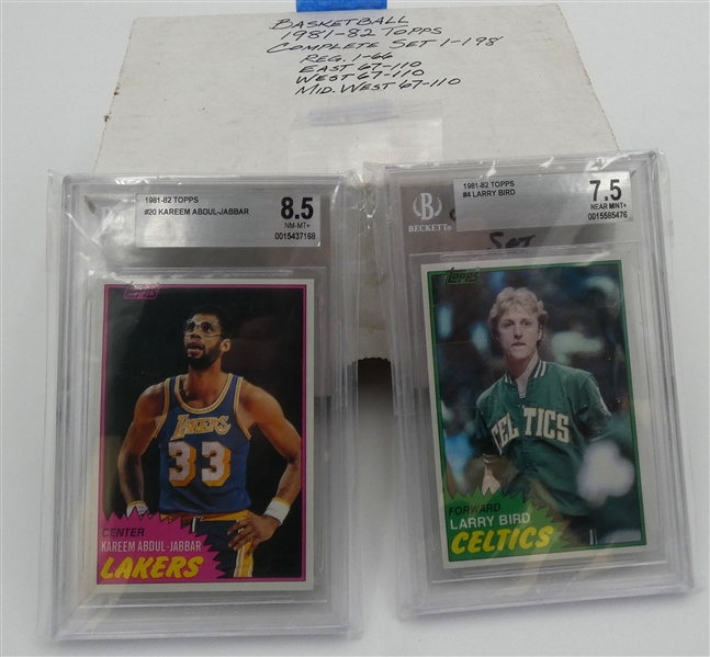 1981/82 Topps Basketball Complete Set
