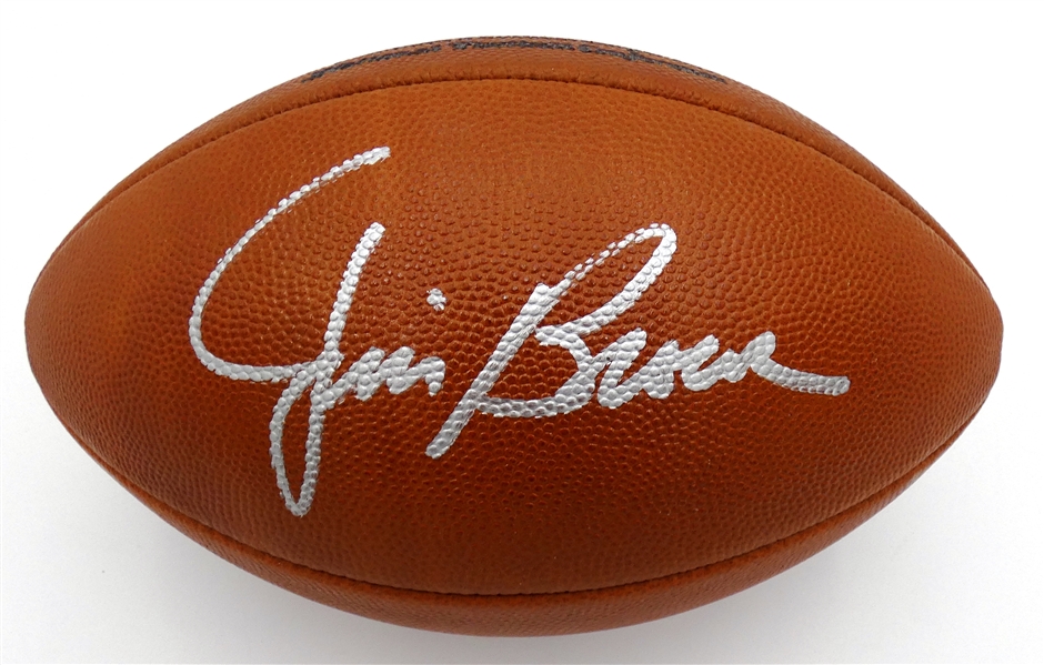 Jim Brown Autographed Official NFL Football