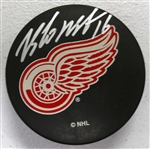 Vladimir Konstantinov Pre-Accident Autographed Red Wings Puck