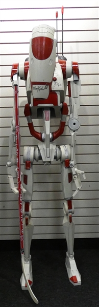 Detroit Red Wings Themed Star Wars Battle Droid Statue Signed by 13