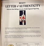 Detroit Red Wings Themed Star Wars Battle Droid Statue Signed by 13