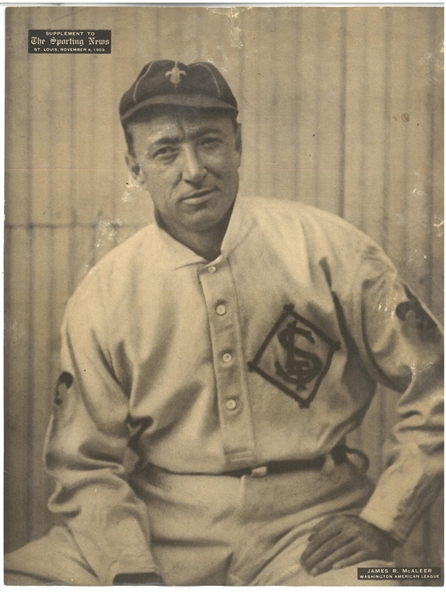 James McAleer 1909 Sporting News M101-2 Supplement