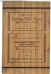 Joe Louis' Spring Hill Farm Restaurant Menu