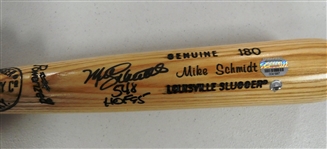 Mike Schmidt Autographed Bat w/ 2 Inscriptions
