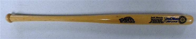 Jack Morris Autographed Mini Bat