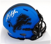 Alex Anzalone Autographed Detroit Lions Mini Helmet