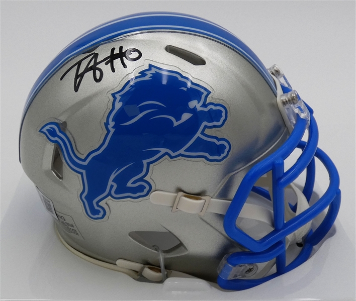 Terrion Arnold Autographed Detroit Lions Mini Helmet