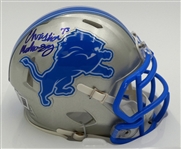 Christian Mahogany Autographed Detroit Lions Mini Helmet