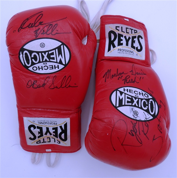 Multi Signed Boxing Gloves