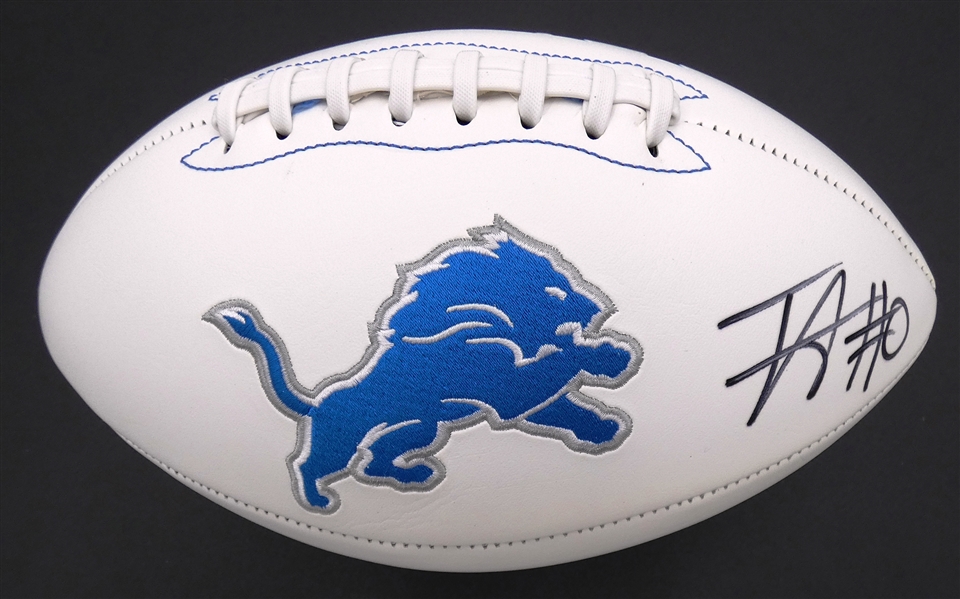 Terrion Arnold Autographed Detroit Lions Football