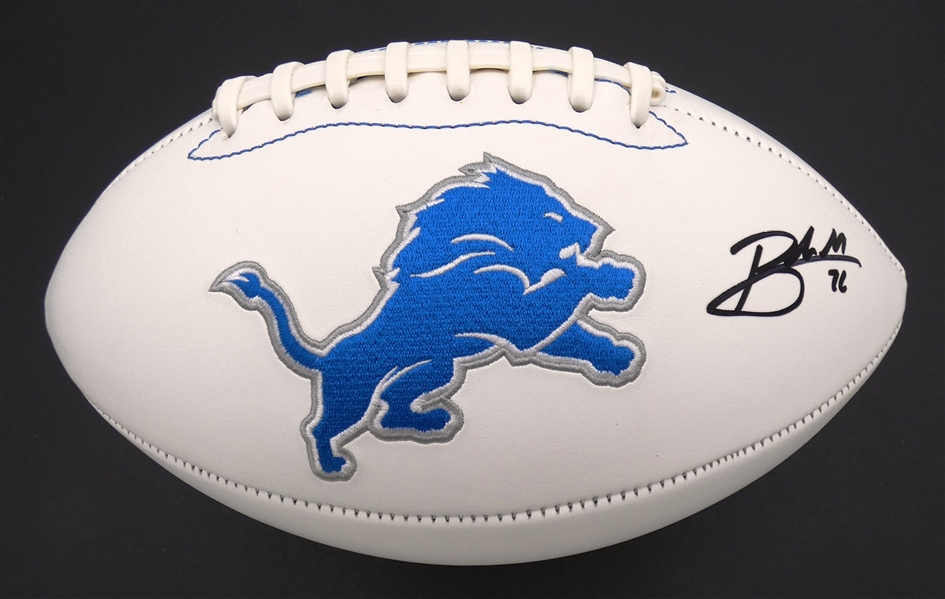 Blake Miller Autographed Detroit Lions Football