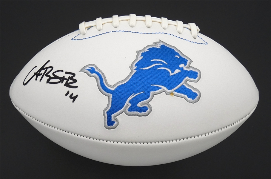 Amon-Ra St. Brown Autographed Detroit Lions Football