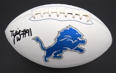 Tyleik Williams Autographed Detroit Lions Football