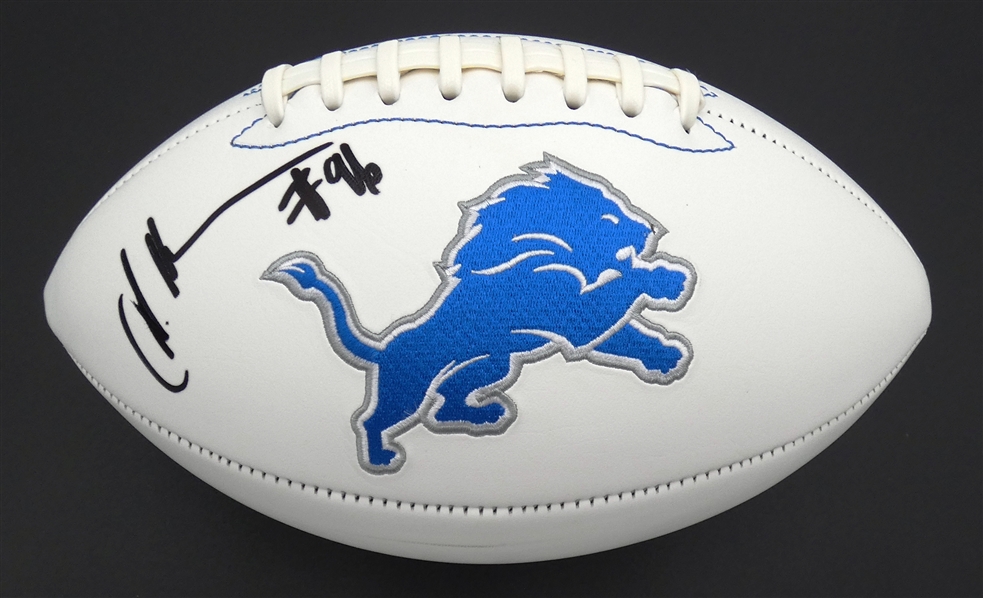 Al-Quadin Muhammad Autographed Detroit Lions Football