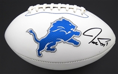 Jack Fox Autographed Detroit Lions Football