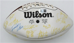2001 Detroit Lions Team Signed Football
