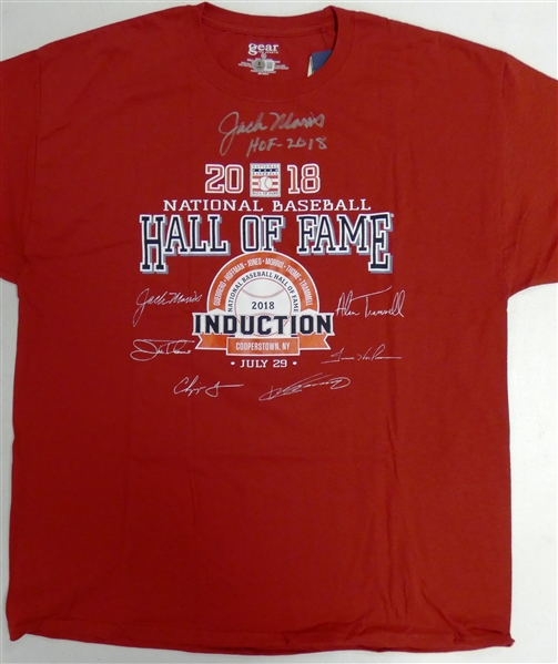 Jack Morris Autographed Hall of Fame T-Shirt