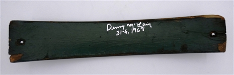 Denny McLain Autographed Tiger Stadium Seat Slat