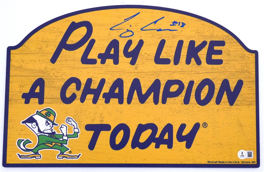 C.J. Carr Autographed Notre Dame Sign