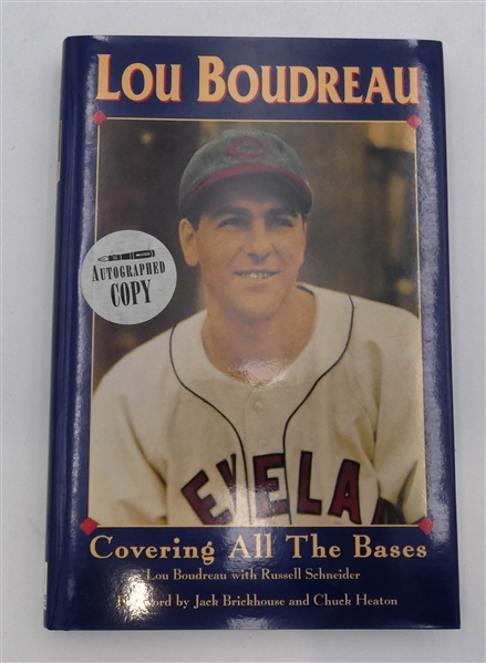 Lou Boudreau Autographed "Covering All The Bases"