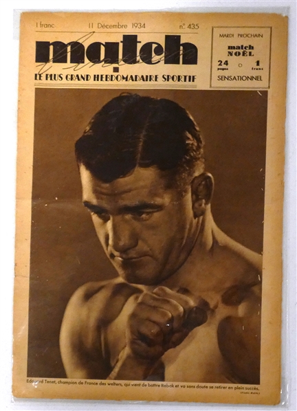 1934 French Boxing Magazine
