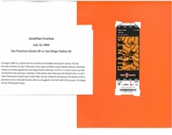 Jonathan Sanchez No Hitter Ticket