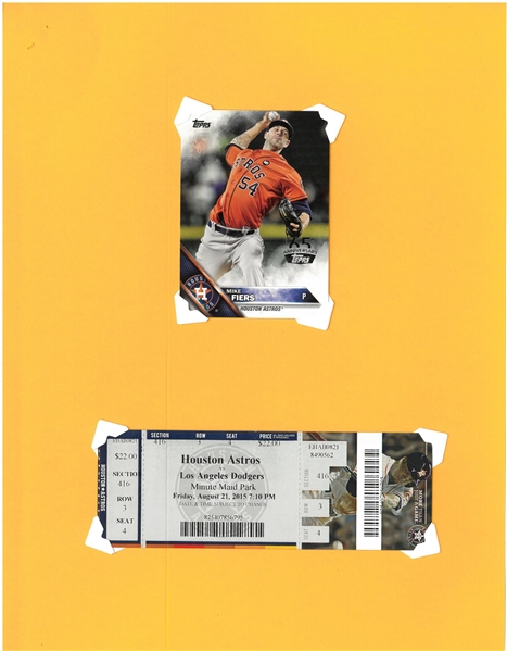 Mike Fiers No Hitter Ticket
