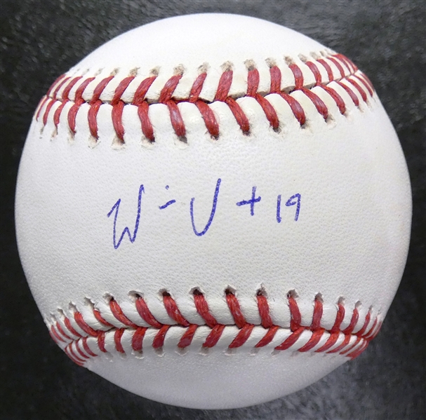 Will Vest Autographed Baseball