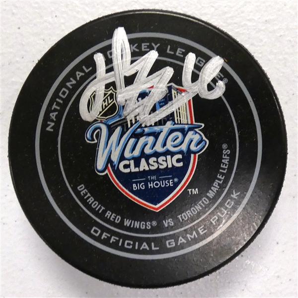 Henrik Zetterberg Autographed 2014 Winter Classic Puck
