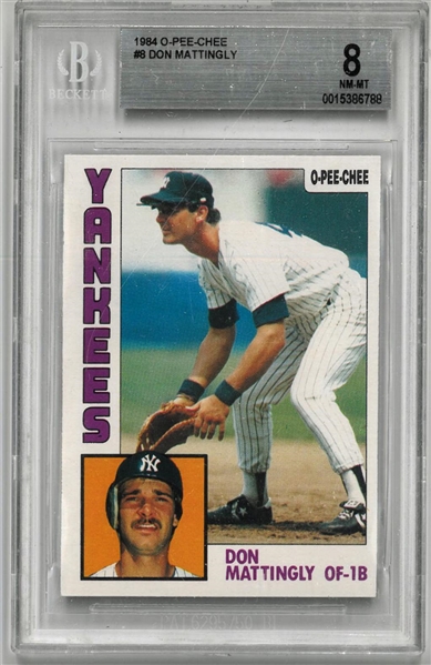 Don Mattingly BGS 8 1984 O-Pee-Chee