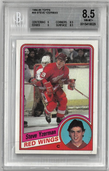 Steve Yzerman GS 8.5 1984-85 Topps