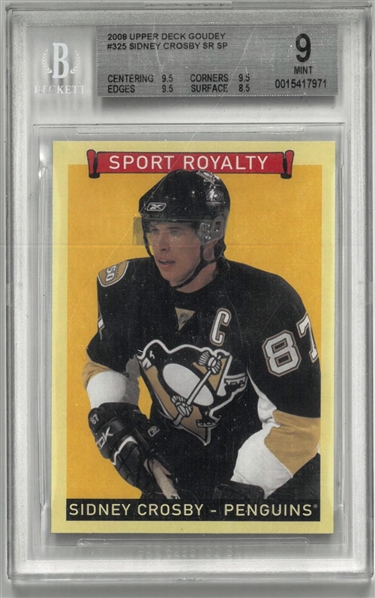 Sidney Crosby BGS 9 2009 Upper Deck Goudey
