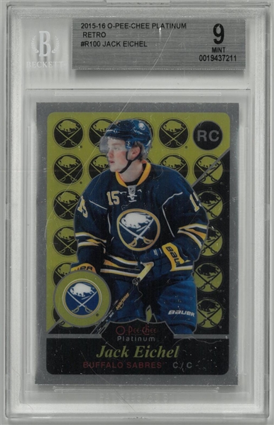 Jack Eichel BGS 9 2015-16 O-Pee-Chee Platinum