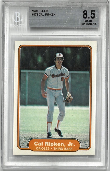 Cal Ripken, Jr. BGS 8.5 1982 Fleer