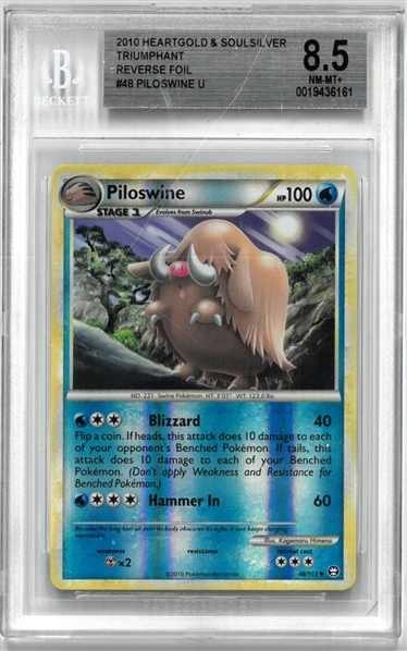 Piloswine BGS 8.5 2010 Heartgold & Soulsilver