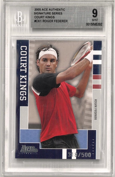 Roger Federer BGS 9 2005 Ace Authentic