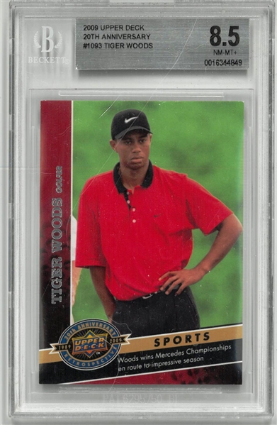 Tiger Woods BGS 8.5 2009 Upper Deck