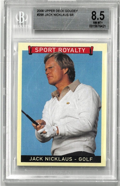 Jack Nicklaus BGS 8.5 2008 Upper Deck Goudey