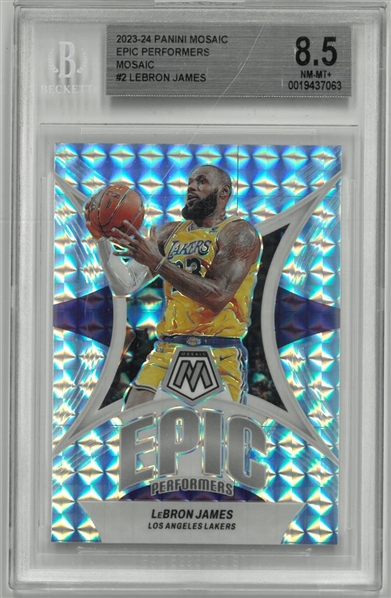 Lebron James BGS 8.5 2023-24 Panini Mosaic