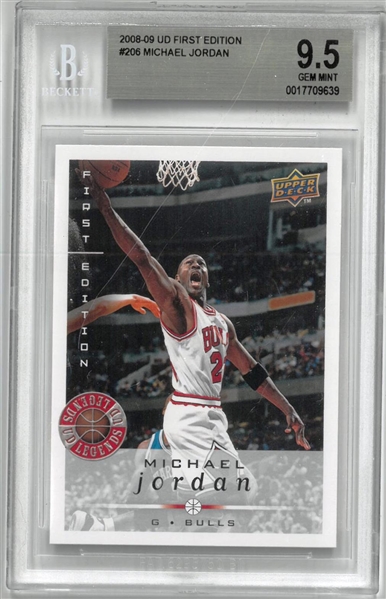 Michael Jordan BGS 9.5 2008-09 UD First Edition