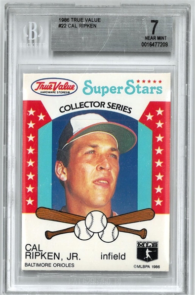 Cal Ripken, Jr. BGS 7 1986 True Value