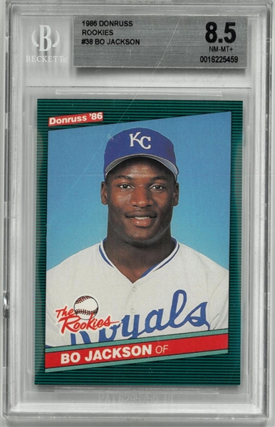 Bo Jackson BGS 8.5 1986 Donruss Rookies