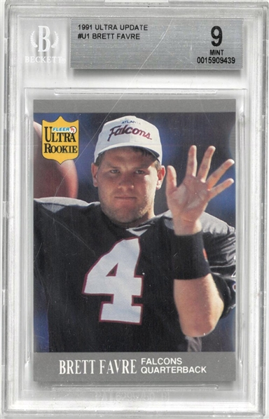Brett Favre BGS 9 1991 Ultra Update