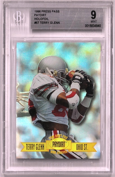 Terry Glenn BGS 9 1996 Press Pass