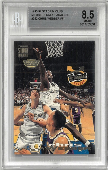 Chris Webber BGS 8.5 1993-94 Stadium Club