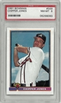 Chipper Jones PSA 8 1991 Bowman