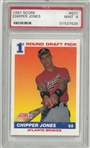 Chipper Jones PSA 9 1991 Score